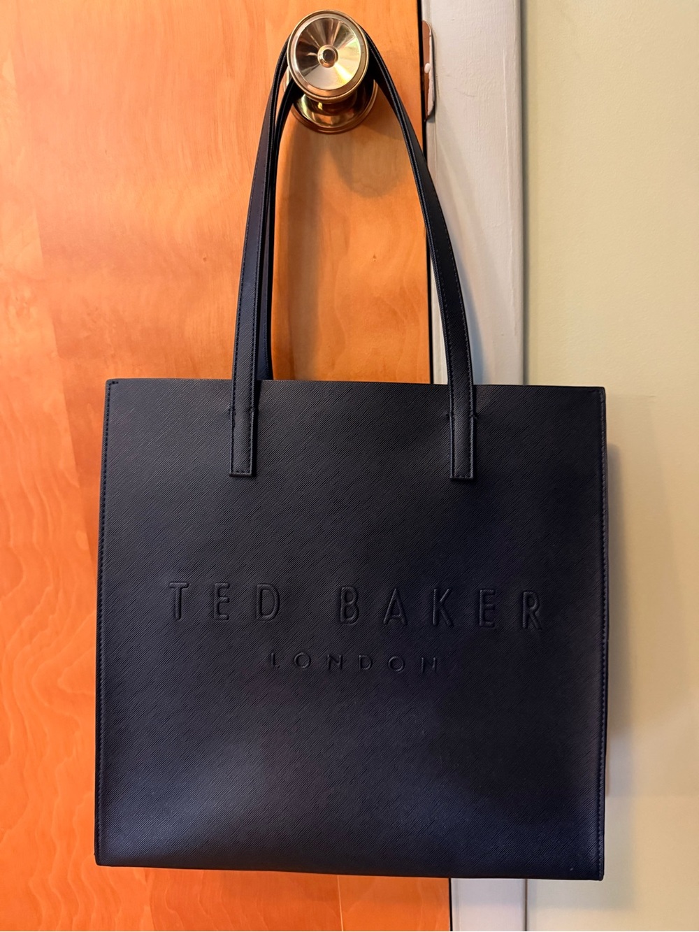Ted Baker black faux Leather Tote Bag